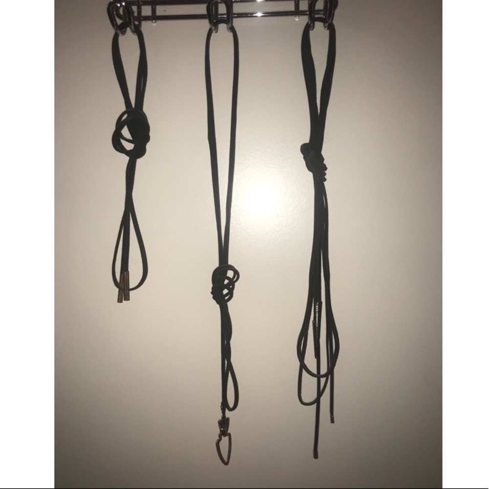 Black Wrap Necklace - Suede/Leather